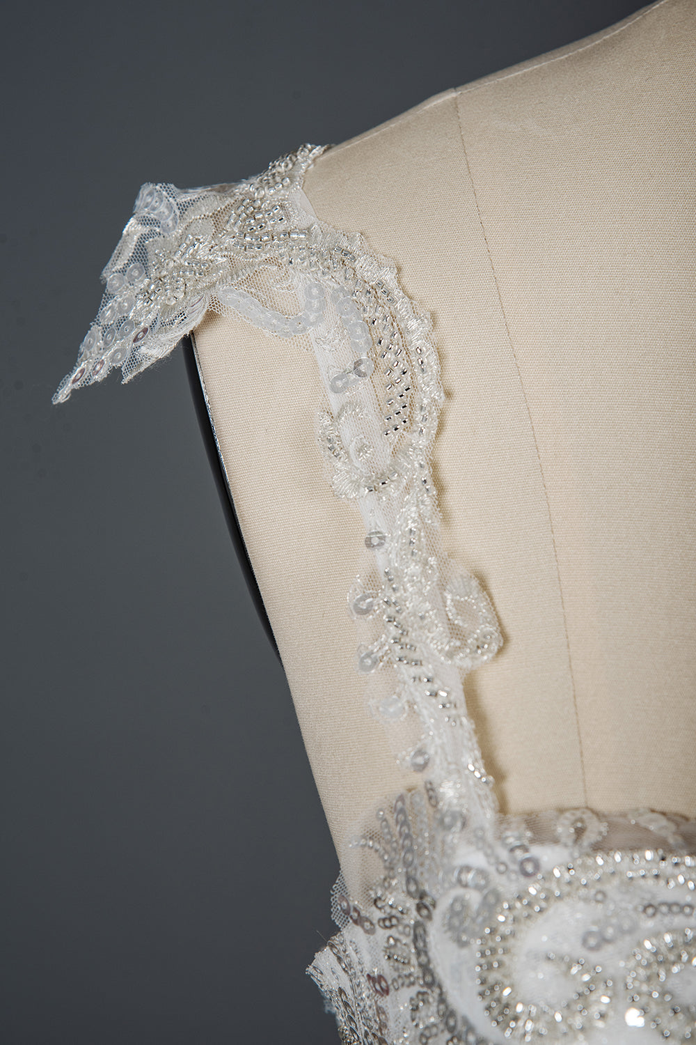 Long Straps Sequins Sweetheart Pleated Ball Gown Wedding Dresses