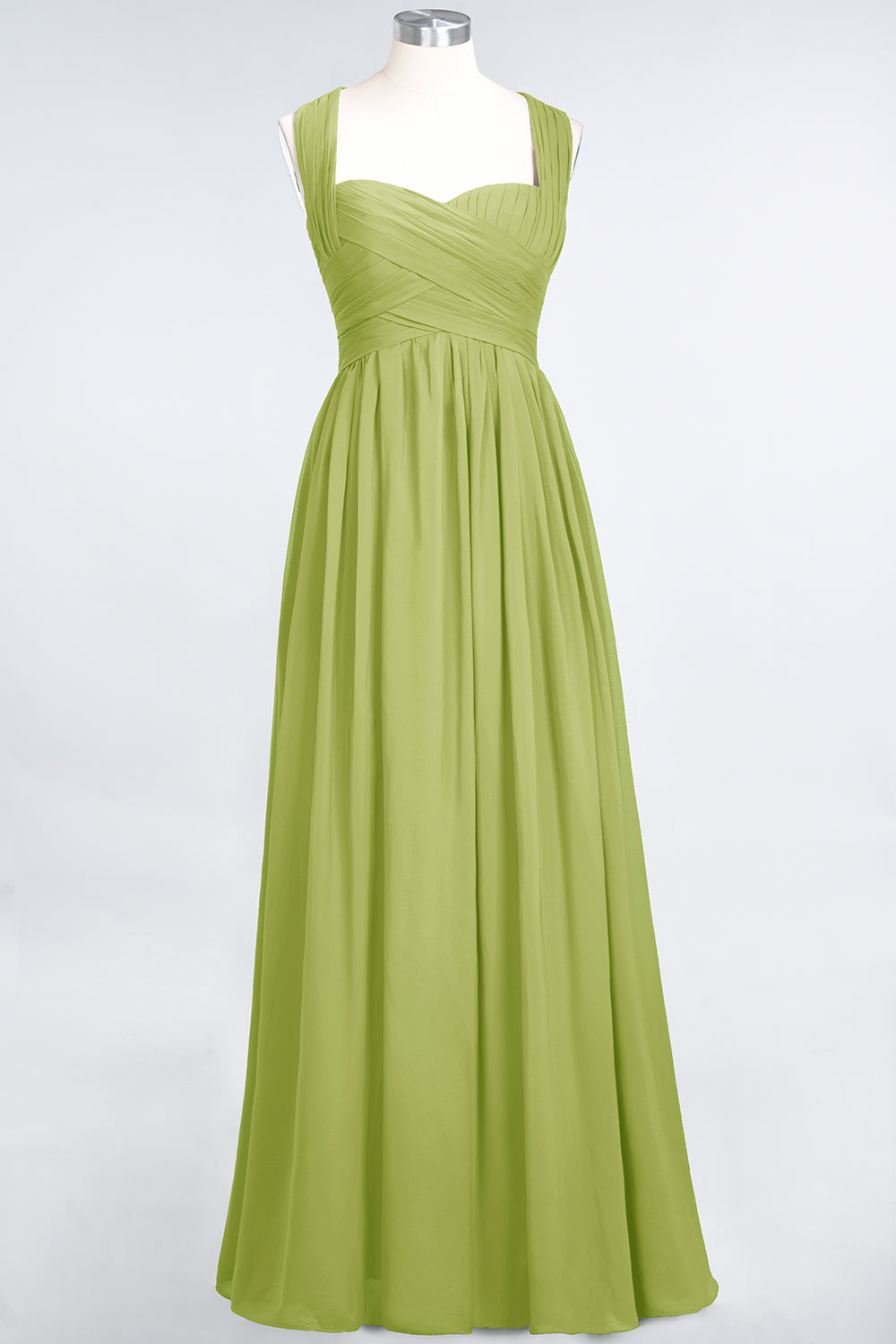 Burgundy Simple Long A-line Cap Sleeves Sweetheart Bridesmaid Dress