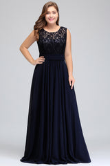 Classy Bateau Sleeveless A-Line Chiffon Floor Length Ruffles Prom Dress
