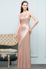 Long Mermaid Spaghetti Straps Sequined Evening Formal Dress