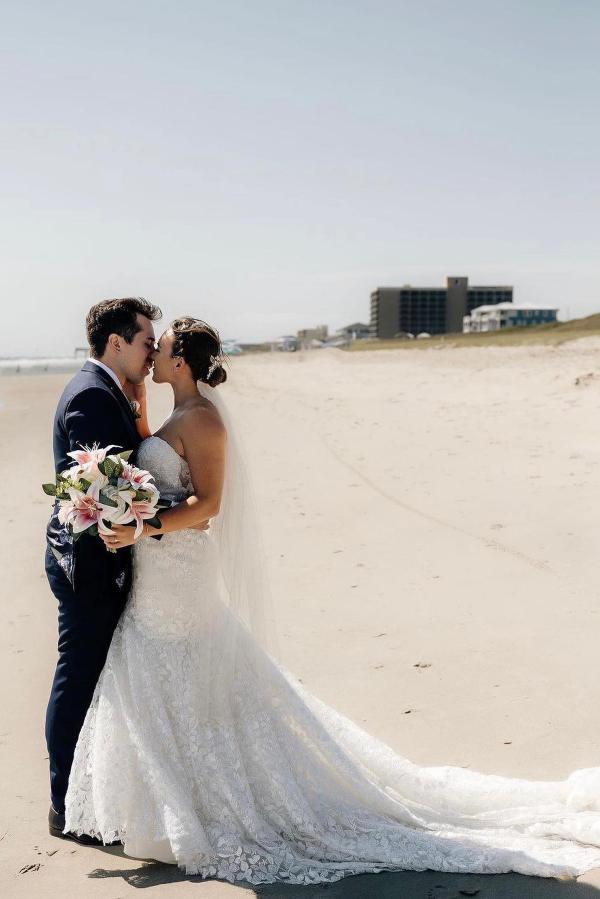 Stylish Long Mermaid Sweetheart Floral Lace Wedding Dresses