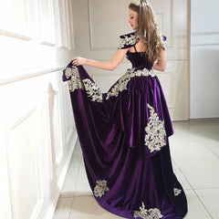 Long High Neck Appliques Lace Backless Floor Length Velvet Mermaid Formal Dress
