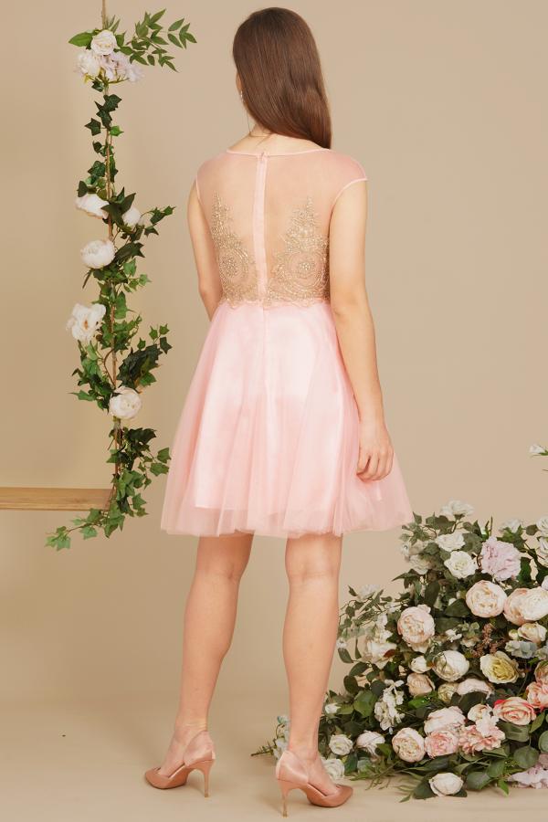 Short Off The Shoulder A-line Tulle Homecoming Dresses