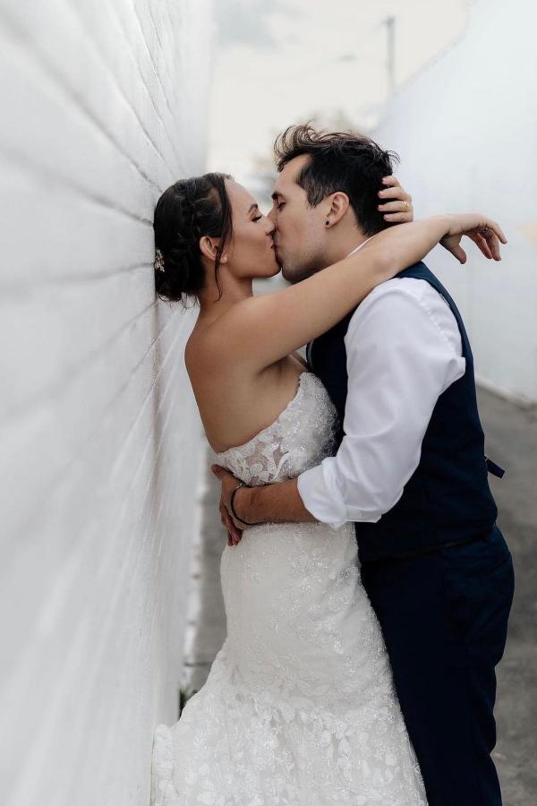 Stylish Long Mermaid Sweetheart Floral Lace Wedding Dresses