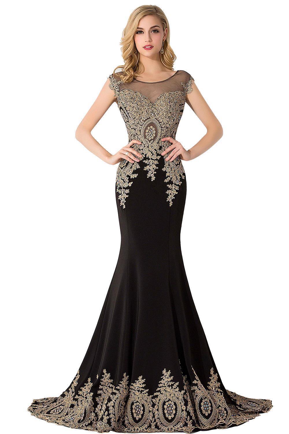 Long Mermaid Appliques Sleeveless Bridesmaid Dresses