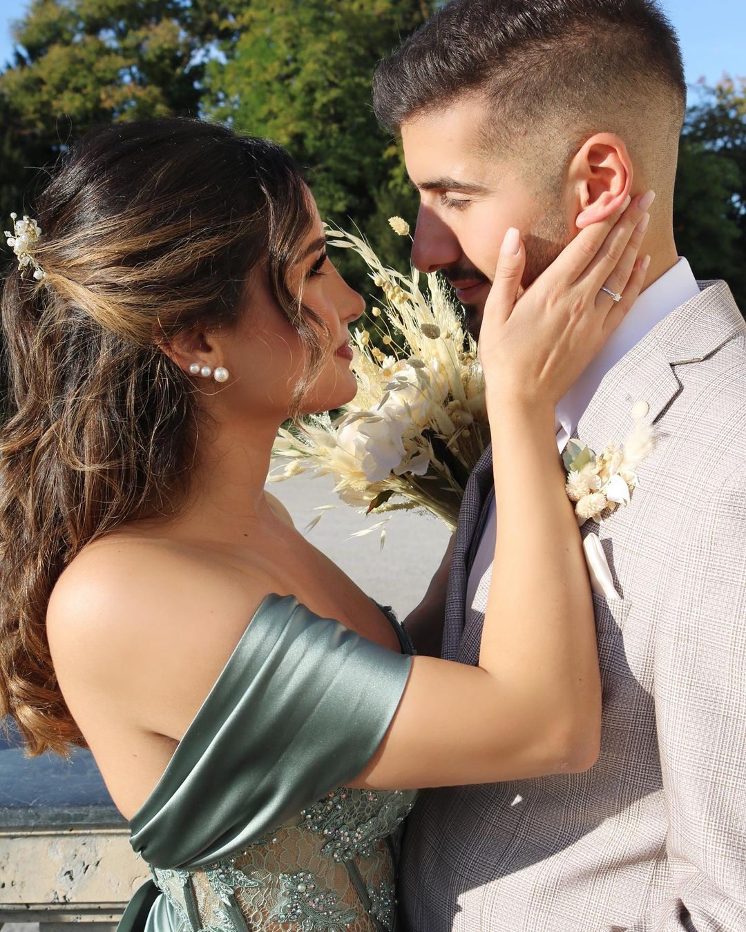 Modest Long Mermaid Off the Shoulder Satin Prom Dress with Slit