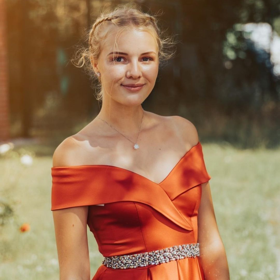 Long A-line Off the Shoulder Satin Prom Dress with Beading