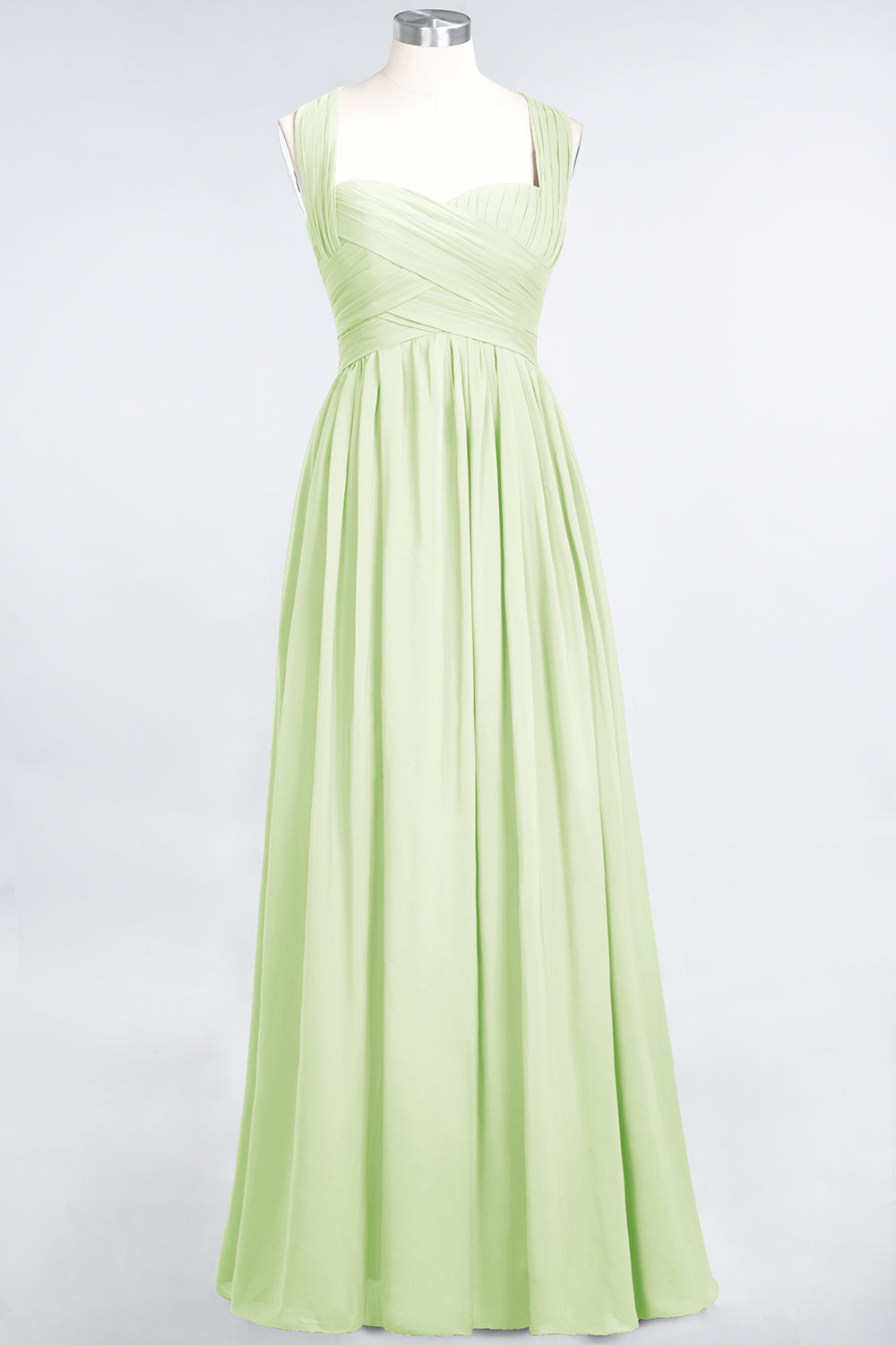 Burgundy Simple Long A-line Cap Sleeves Sweetheart Bridesmaid Dress