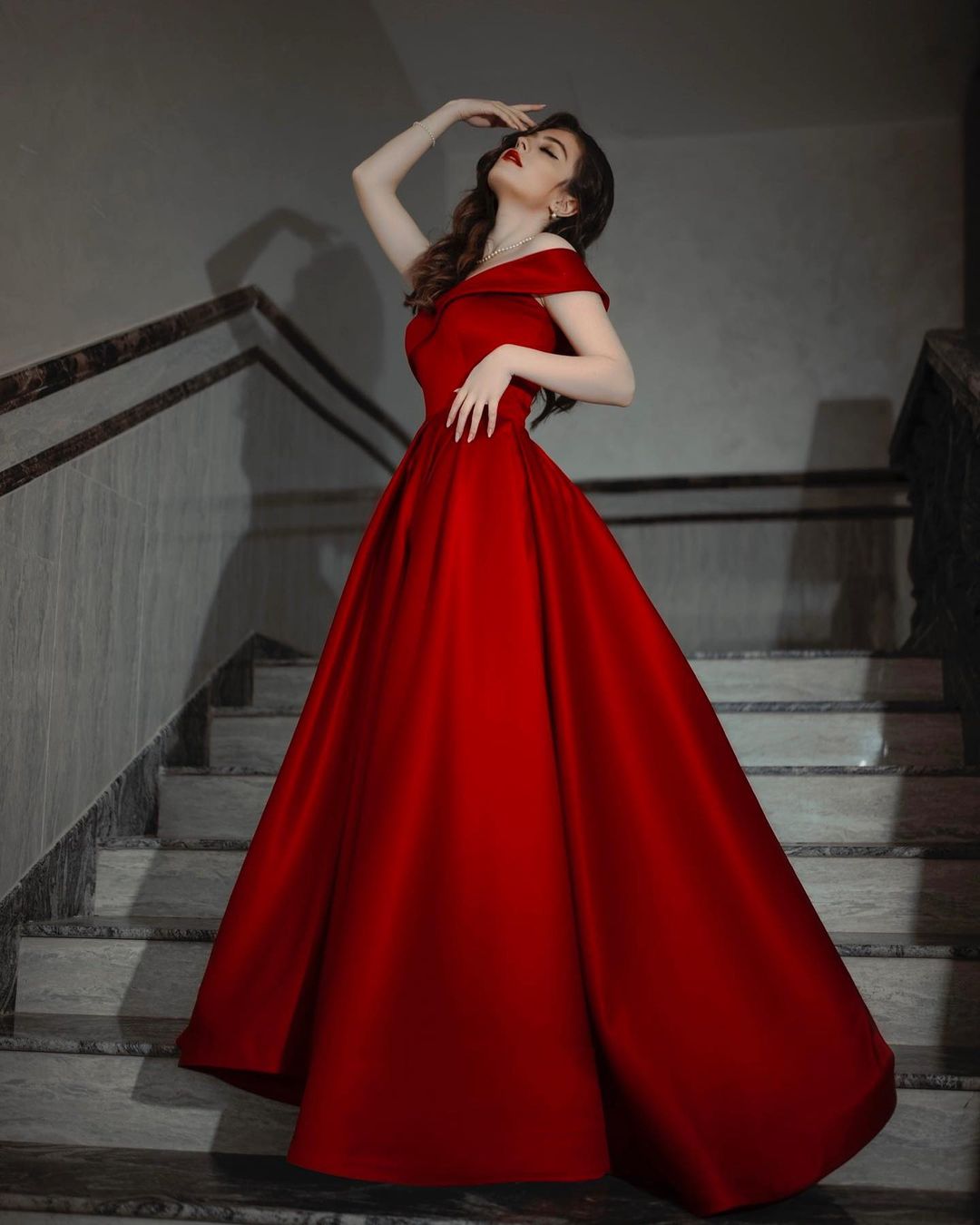 Elegant Long A-line Off the Shoulder Satin Floor length Prom Dress